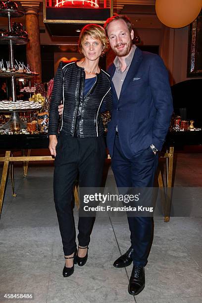 Katrin von Buelow and Johann von Buelow attend the Re-Opening of the 'La Banca' restaurant at Hotel de Rome on November 05, 2014 in Berlin, Germany.