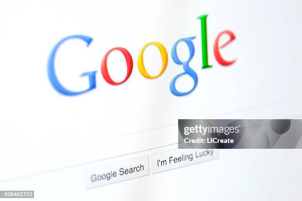 sito web di google - google brand name foto e immagini stock