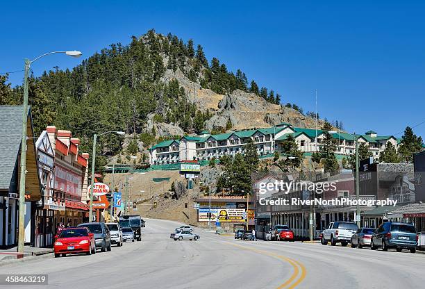 main street, keystone, der south dakota - keystone south dakota stock-fotos und bilder