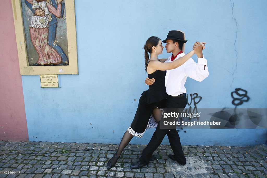 Tango en La Boca, Buenos Aires, Argentina