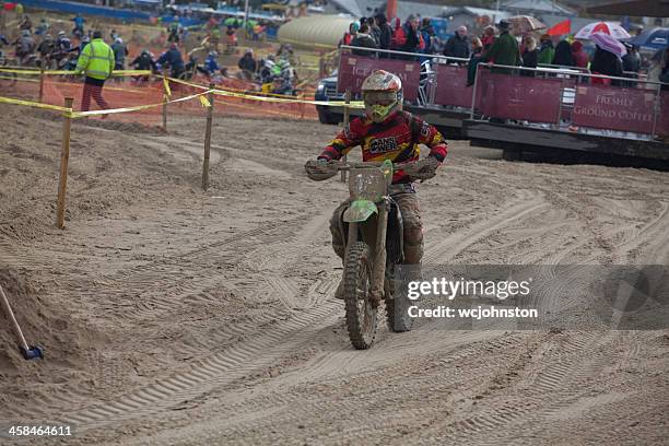 motorcycle motocross dirt bike race - weymouth esplanade stock pictures, royalty-free photos & images