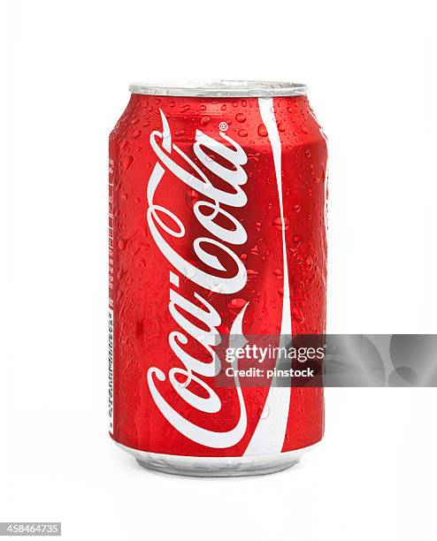 coca cola - blechdose stock-fotos und bilder