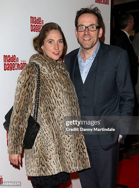 Jessica Parker and Ben Miller attends the "Made In Dagenham" press night at Adelphi Theatre on November 5, 2014 in London, England.