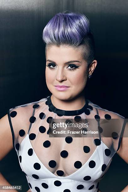 Television personality Kelly Osbourne poses for a portrait at the amfAR LA Inspiration Gala on October 29, 2014 in Los Angeles, California.