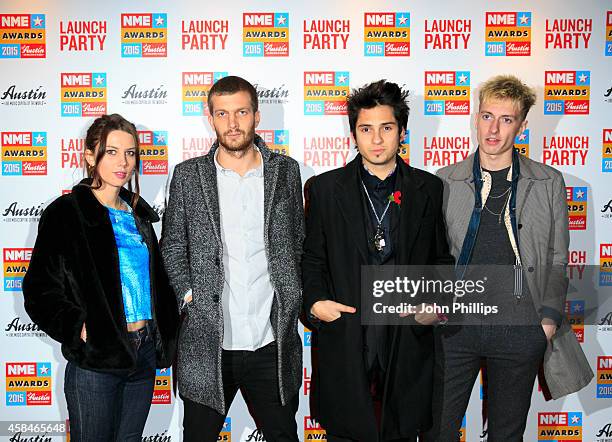 Wolf Alice attend the NME Awards 2015 launch party at Under The Bridge on November 5, 2014 in London, England.