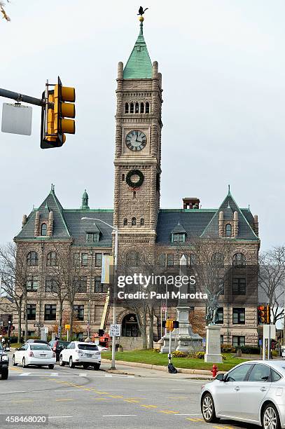 General of view Lowell City Hall on November 5, 2014 in Lowell, Massachuetts.