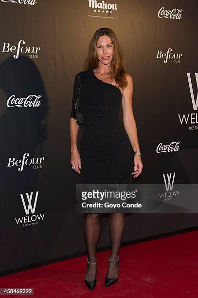 Spanish Model Cristina Piaget attend photocall in the inauguration of the Club Welow & Beofour on November 5, 2014 in Madrid, Spain.