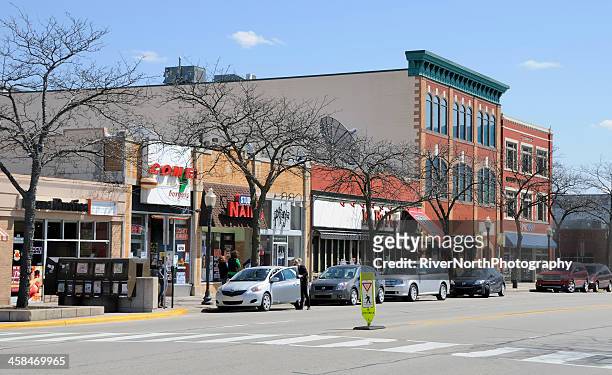 downtown royal oak, michigan - detroit michigan stock pictures, royalty-free photos & images