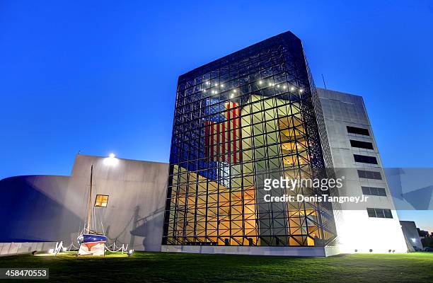 john f. kennedy presidential library and museum - john f kennedy library stock pictures, royalty-free photos & images
