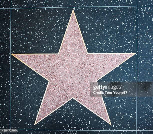hollywood walk of fame star - hollywood walk of fame stock pictures, royalty-free photos & images
