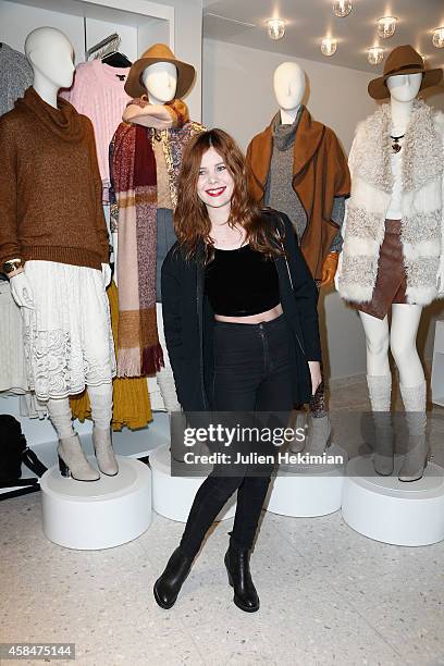 Lou Lesage attends the Alexander Wang x H&M Collection Launch at the H&M Boulevard Saint-Germain store on November 5, 2014 in Paris, France.