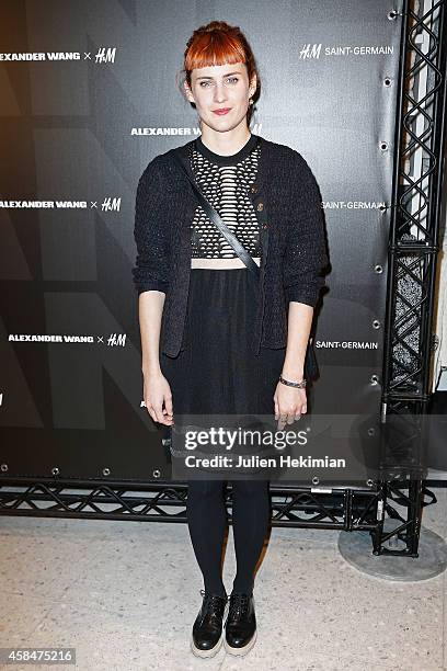 Owlle attends the Alexander Wang x H&M Collection Launch at the H&M Boulevard Saint-Germain store on November 5, 2014 in Paris, France.