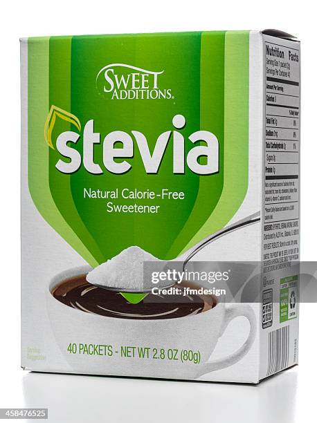 sweet additions stevia sweetener box - stevia stock pictures, royalty-free photos & images