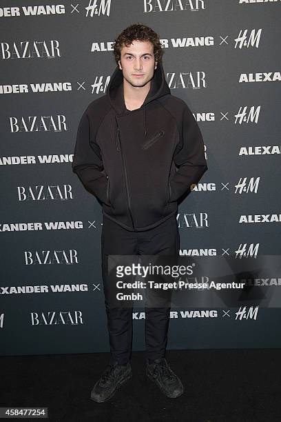 Samuel Schneider attends the Alexander Wang X H&M collection pre-shopping event at Platoon Kunsthalle on November 5, 2014 in Berlin, Germany.