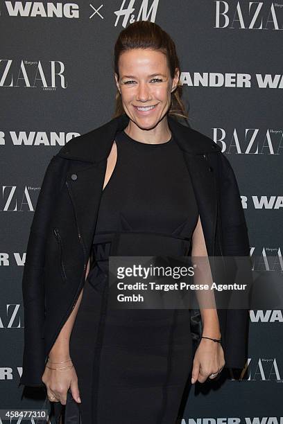 Alexandra Neldel attends the Alexander Wang X H&M collection pre-shopping event at Platoon Kunsthalle on November 5, 2014 in Berlin, Germany.