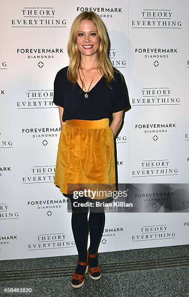 Actress Claire Coffee attends the "Theory of Everything" New York Screening at Lighthouse International Theater on November 5, 2014 in New York City.