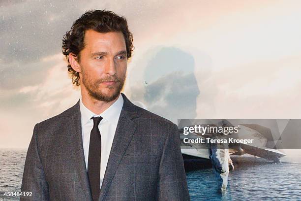 Actor Matthew McConaughey attends the "Interstellar" premiere at the National Air and Space Museum on November 5, 2014 in Washington, DC.