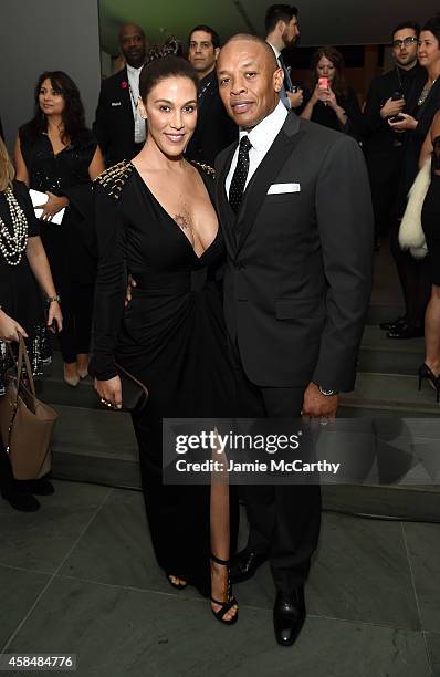 Nicole Young and Dr. Dre attend WSJ. Magazine 2014 Innovator Awards at Museum of Modern Art on November 5, 2014 in New York City.