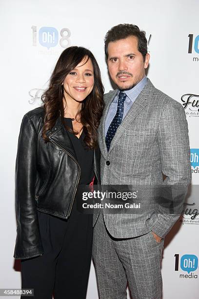 Actors Rosie Perez and John Leguizamo attend the New York premiere of "Fugly!" at AMC Empire on November 5, 2014 in New York City.