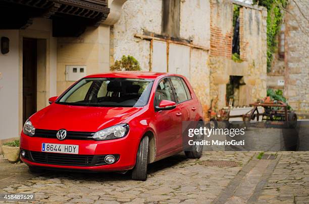 red vw golf - auto tuning stock pictures, royalty-free photos & images