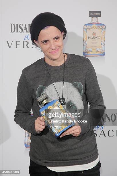 Samantha Ronson attends the Disaronno Wears Versace launch event at Root Drive In on November 5, 2014 in New York City.