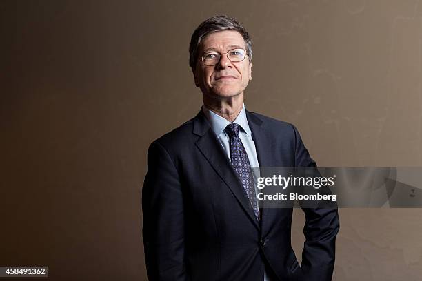 Jeffrey Sachs, director of the Earth Institute at Columbia University in New York, poses for a photograph at the Barclays Asia Forum in Hong Kong,...