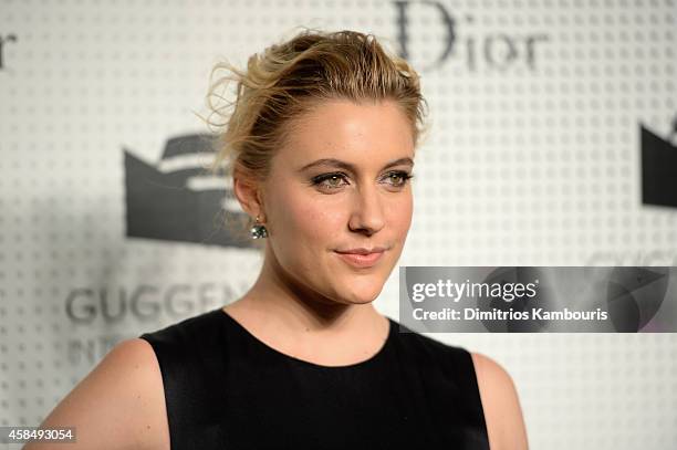 Greta Gerwig attends the Guggenheim International Gala Pre-Party made possible by Dior on November 5, 2014 in New York City.