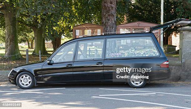 sad day - hearse stock pictures, royalty-free photos & images
