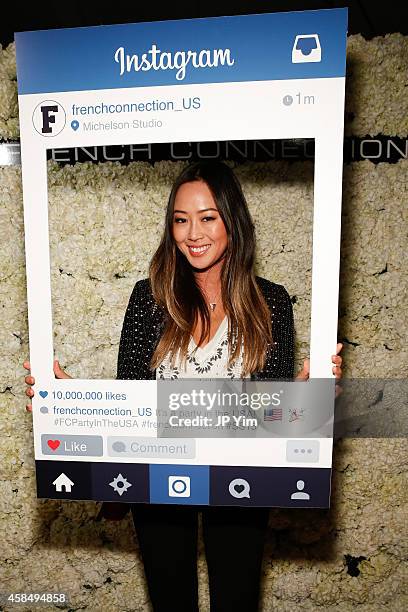 Aimee Song attends the French Connection Spring/Summer 2015 Collection Preview Party at Michelson Studio on November 5, 2014 in New York City.