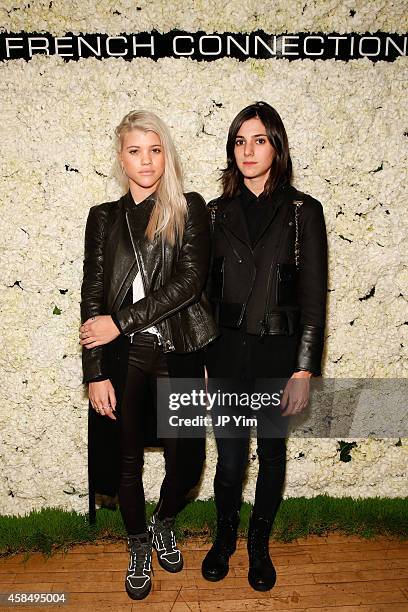 Sofia Richie and guest attend the French Connection Spring/Summer 2015 Collection Preview Party at Michelson Studio on November 5, 2014 in New York...