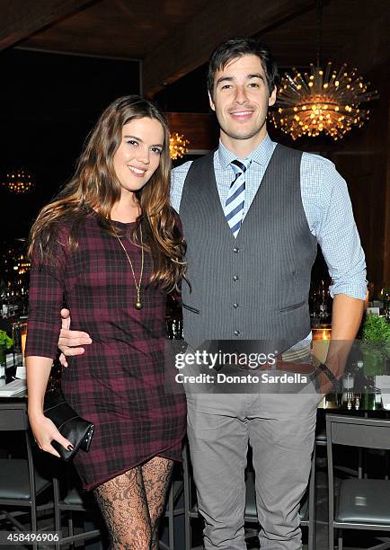 Actress Shane Lynch and Ryan Lusignan attend a private dinner hosted by VOGUE to celebrate TOD'S Creative Director Alessandra Facchinetti on November...