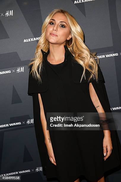 Actress Cassandra Scerbo attends the Alexander Wang x H&M Pre-Shop Party at H&M on November 5, 2014 in West Hollywood, California.