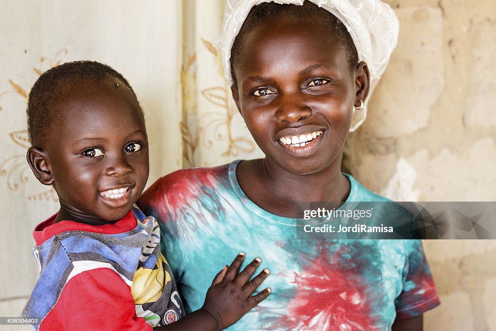 African Mother and Baby