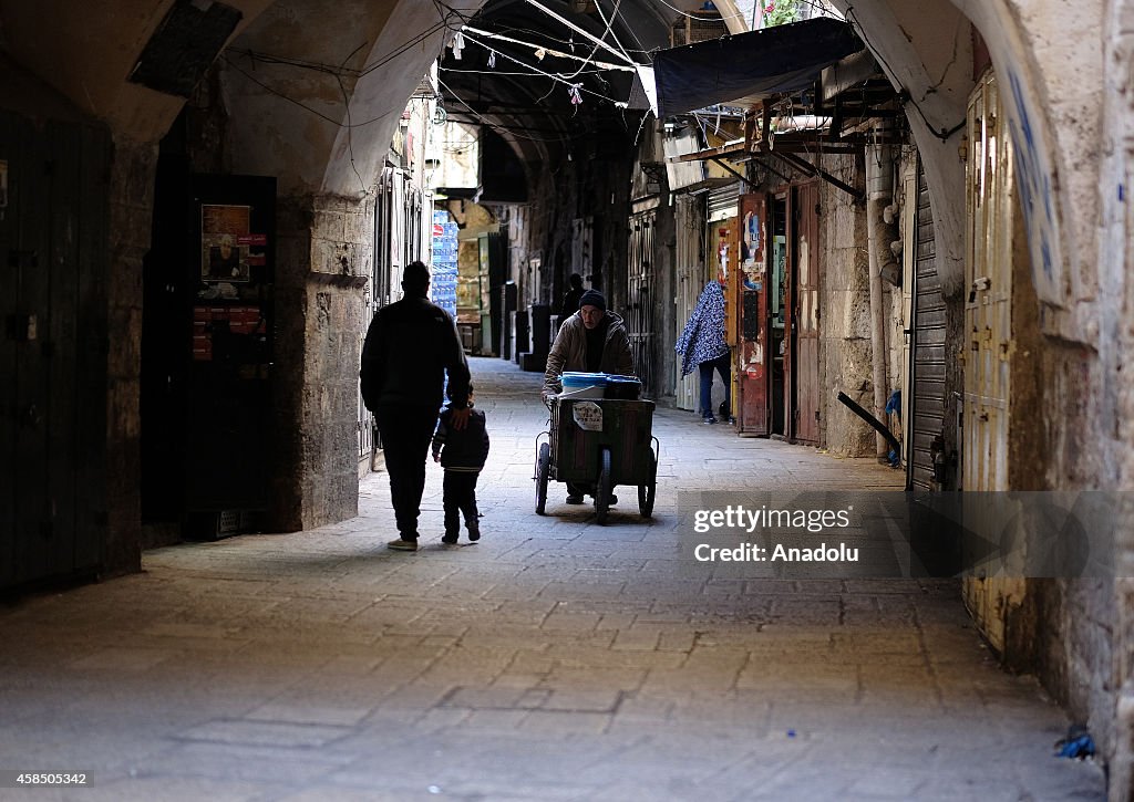 Mourning for Ibrahim al-Akri in Old City of Jerusalem