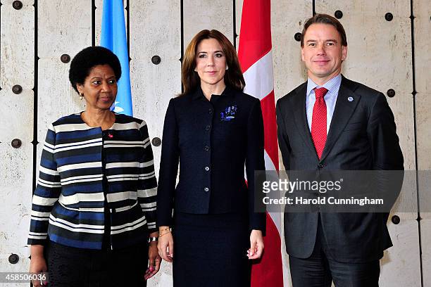Under-Secretary-General and Executive Director of UN Women Phumzile Mlambo-Ngcuka, Crown Princess Mary of Denmark and Under-Secretary-General and...