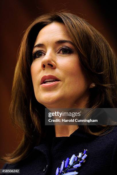 Crown Princess Mary of Denmark attends the regional review meeting of the status of women in the UNECE region 20 years after the Beijing platform for...