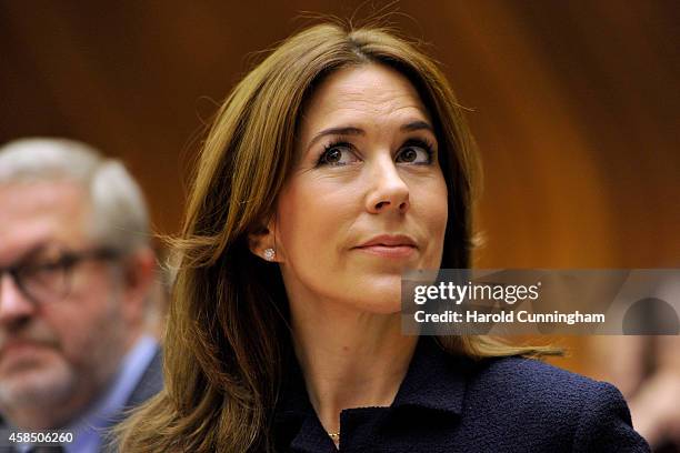 Crown Princess Mary of Denmark attends the regional review meeting of the status of women in the UNECE region 20 years after the Beijing platform for...