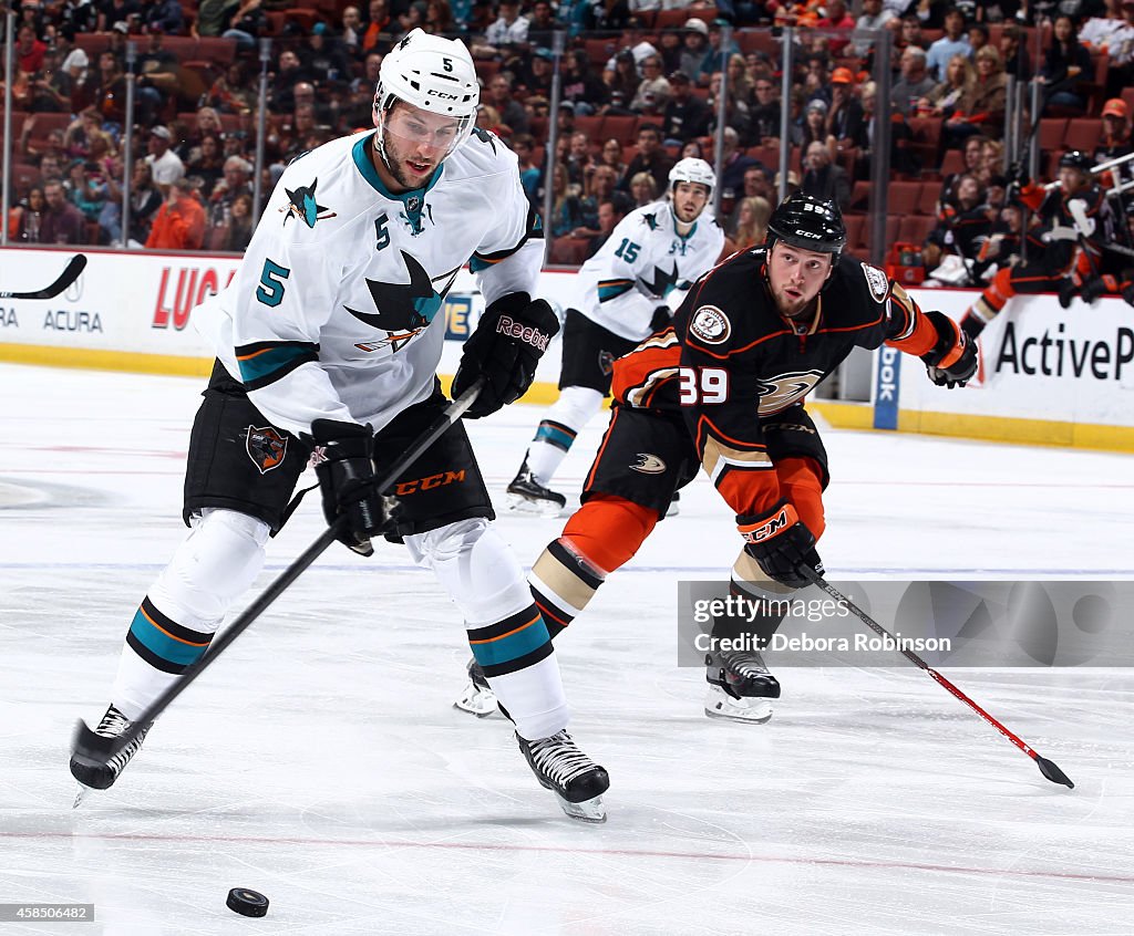 San Jose Sharks v Anaheim Ducks