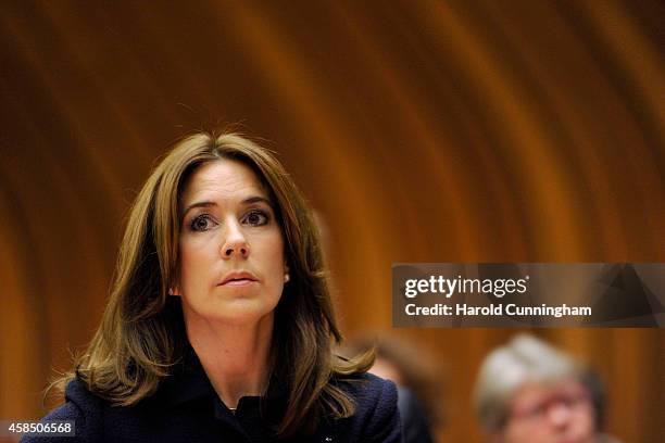 Crown Princess Mary of Denmark attends the regional review meeting of the status of women in the UNECE region 20 years after the Beijing platform for...