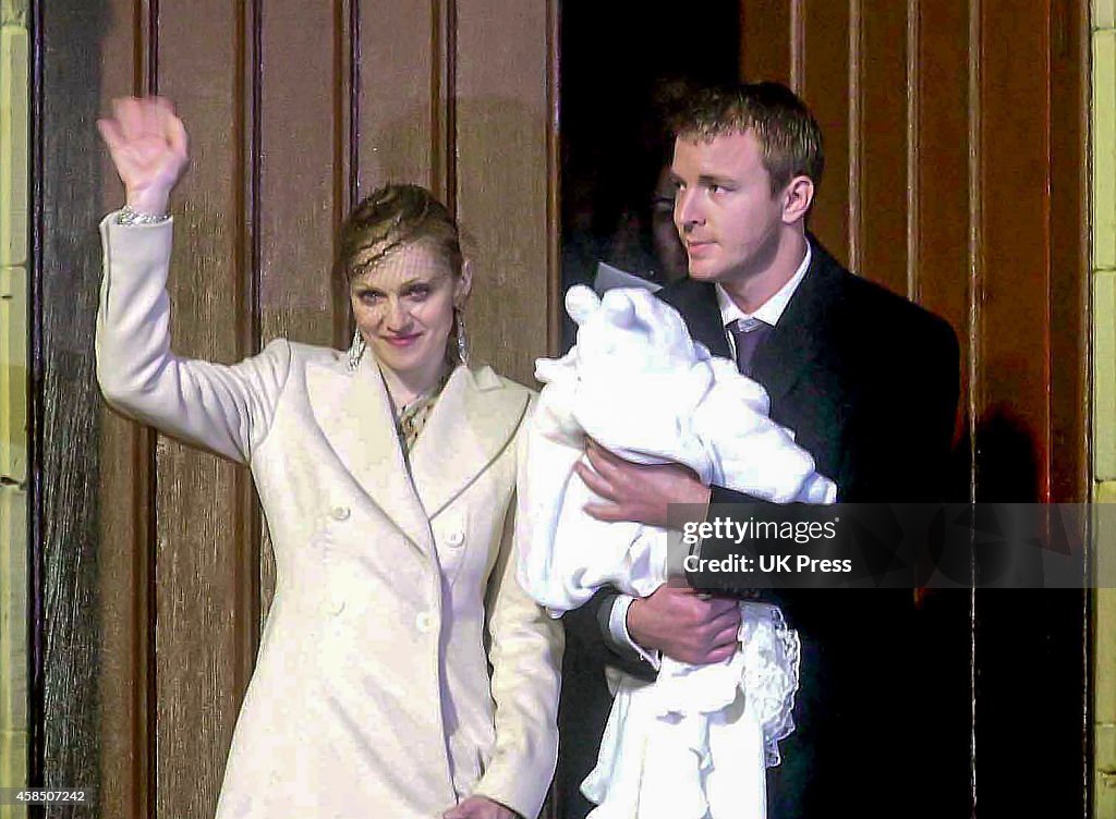 The Christening of Madonna, and Guy Ritchie's son Rocco