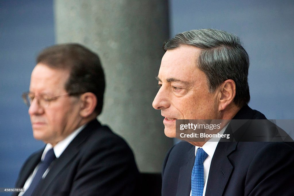 European Central Bank President Mario Draghi Announces Interest Rate Decision