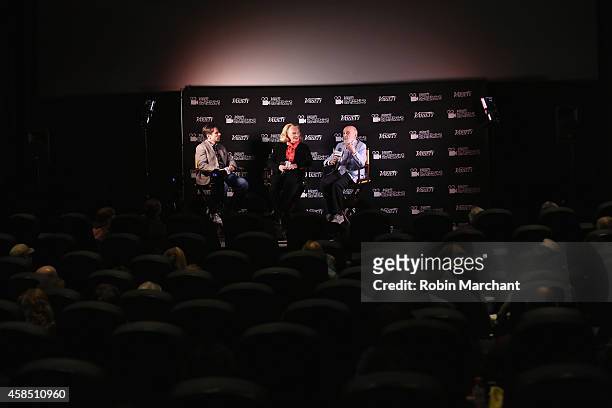 Moderator Scott Foundas, actress Gena Rowlands and director Arthur Seidelman attend 2014-2015 Variety Screening Series: "Six Dance Lessons In Six...