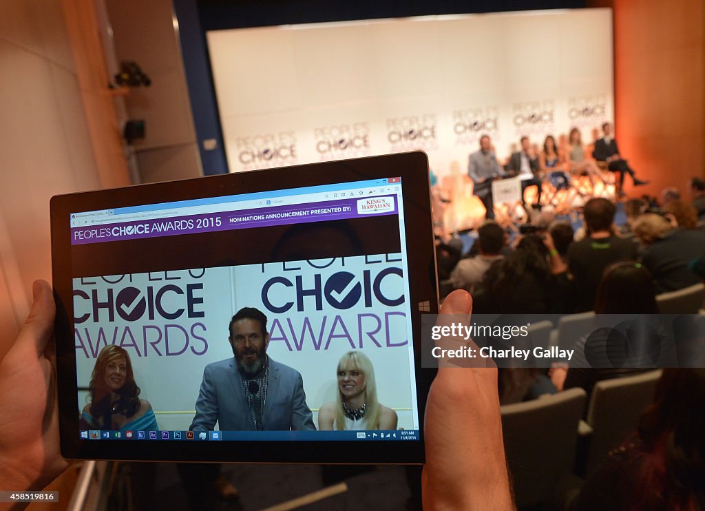 People's Choice Awards 2015 Nominations Press Conference