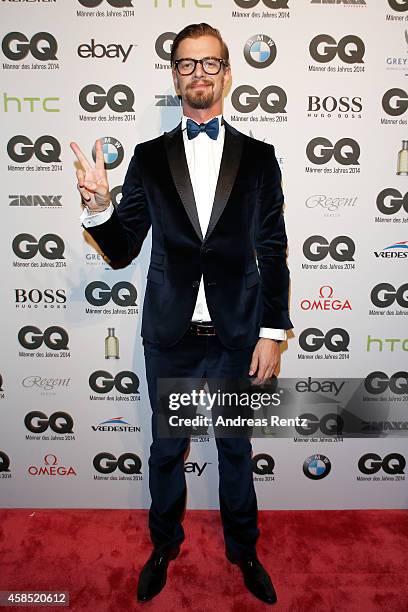 Joko Winterscheidt arrives at the GQ Men of the Year Award 2014 at Komische Oper on November 6, 2014 in Berlin, Germany.