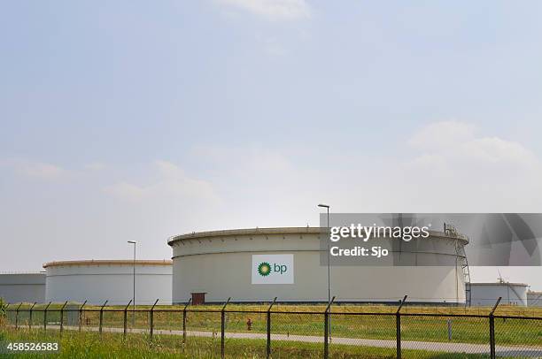 bp serbatoio - raffinerie petrolchimiche foto e immagini stock