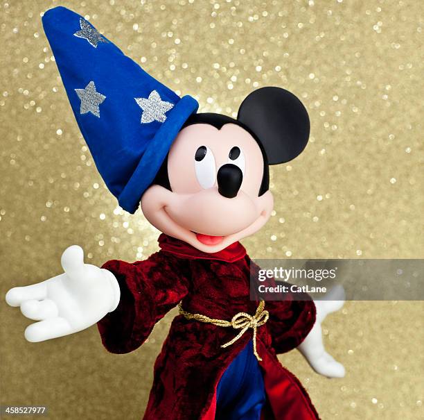mickey mouse as the sorcerer's apprentice - mickey stock pictures, royalty-free photos & images
