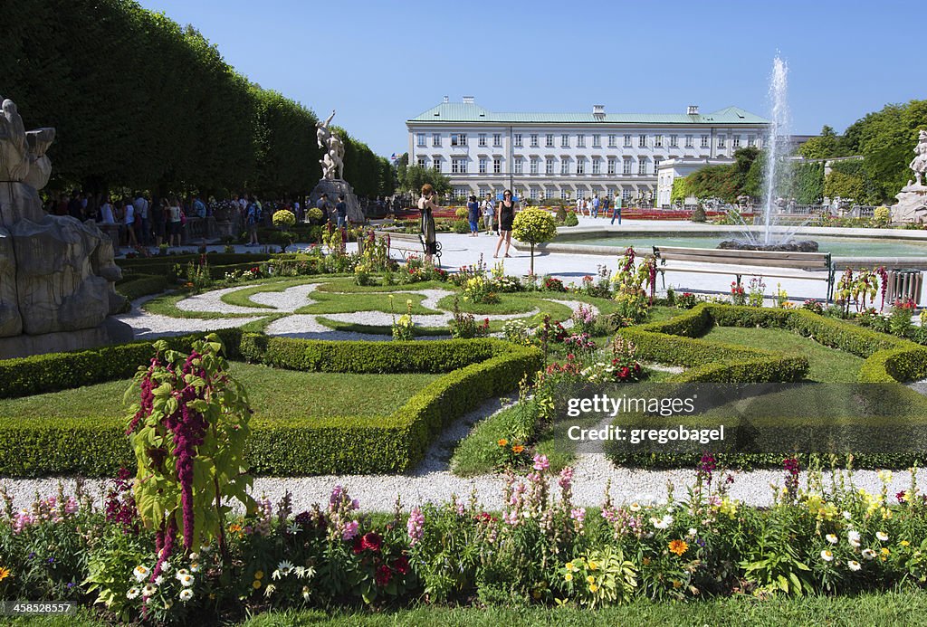 Mirabell Palace and gardens in Salzburg, Austria