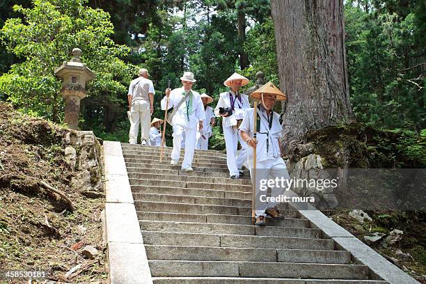 pilgrims - wakayama prefecture stock pictures, royalty-free photos & images