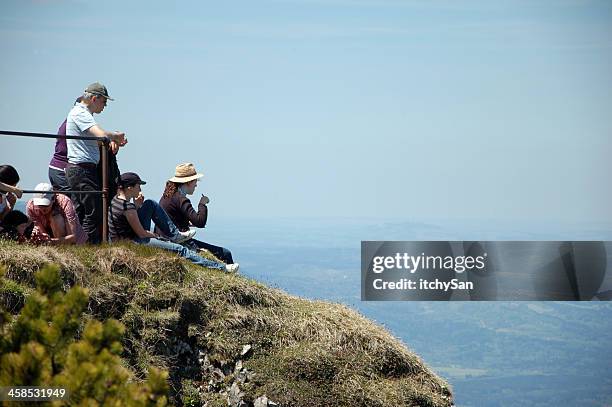 observation point on mt. herzogstand - mt herzogstand bildbanksfoton och bilder