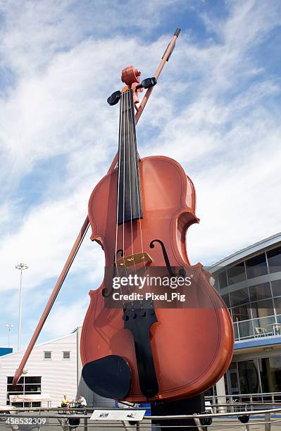 world's largest fiddle in sydney, nova scotia - biggest stock pictures, royalty-free photos & images